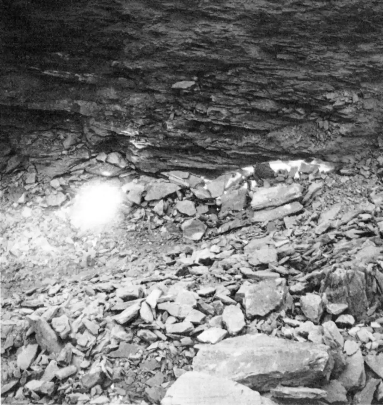 An underground mine fire burning near Centralia, Pennsylvania, in 1969